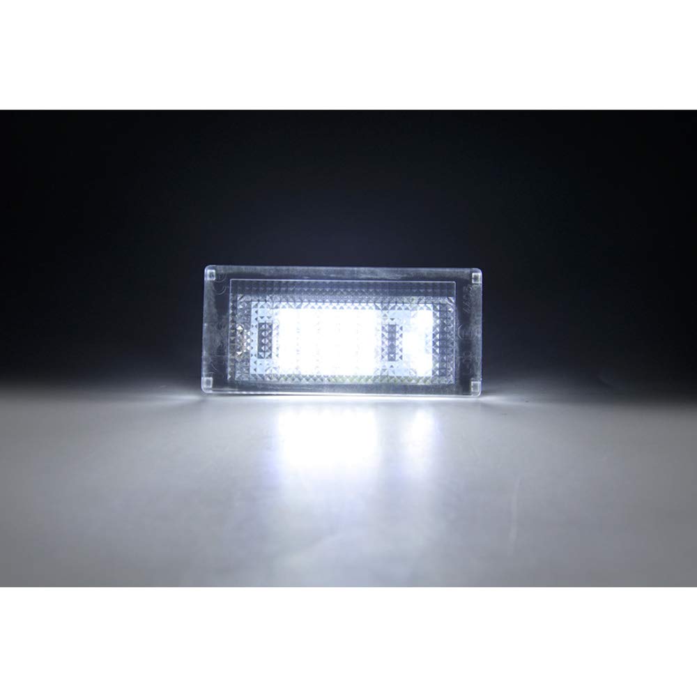 AUTOSTYLE Juego de luces de matrícula LED a medida compatible con Mini One/Cooper/S/Cabrio R50/R52/R53 2001-2006, Negro