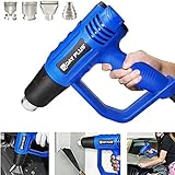 ZanGe Air Heat Gun Professional 2000W Dual-Temperature Settings 300ºC & 600ºC - Set di pistola ad aria calda, 4 ugelli per restringere il PVC, deumidire vernice, lavori manuali, fai da te