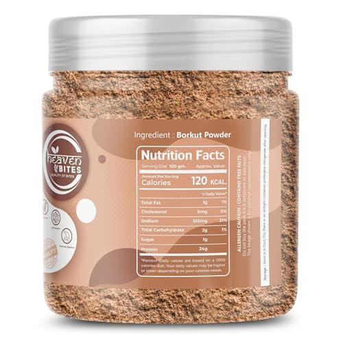 Heaven Bites 100% Pure Indian Gooseberry Powder 250 GM Pack - Borkut Powder (Indian Jujube Powder) - Borkut Churan Rich In Vitamin C-Boosts Immunity, Supports Hair & Skin Health