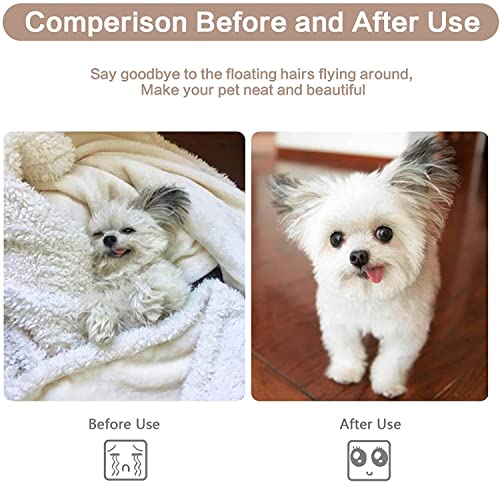 MCSWSEE Haarbürste für Haustiere, Bürste für Hunde und Katzen, Haarbürste für Katzen, Hunde, Kaninchen und kleine Tiere – Bild 6