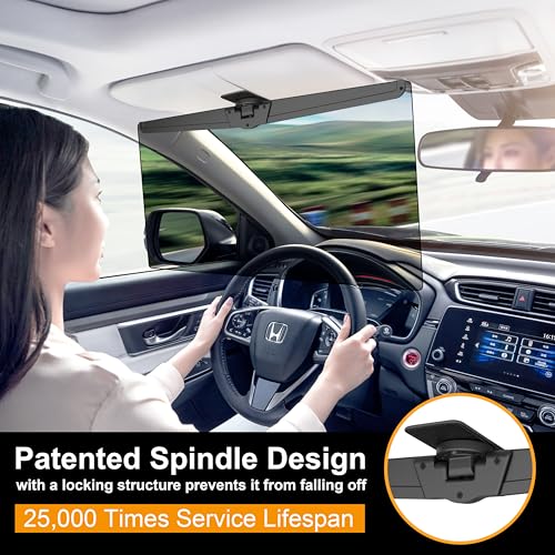 Image of Veharvim Sun Visor Extender for Cars, Polarized Car Visor Extender Sun Blocker UV400, Adjustable Visor Extension, Clip on Sun Visor for Car, Universal, Glare, UV Protector (X-Large(1 Pack))
