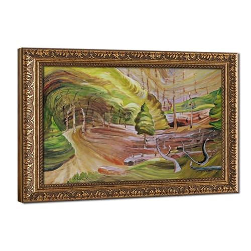 Impression sur toile Surge of Spring par Emily Carr - Cadre suspendu 30x45 cm