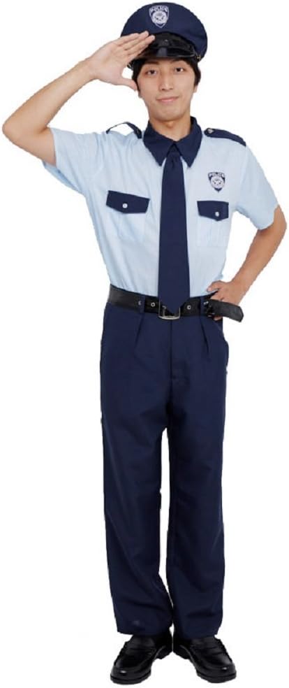 PATYMO Casual-Style Police Uniform Costume - Teen/Men's XS/Small Size