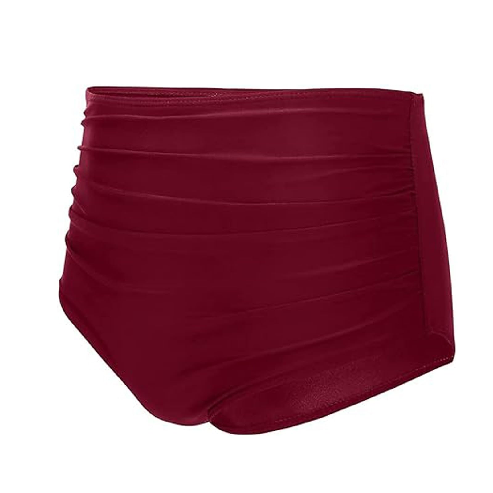 Bikini Damskie Damskie Kąpielówki Z Wysokim Stanem Spódnice Marszczone Zestawy Bikini Tankini Majtki Strój Kąpielowy Szorty Bielizna, Kamuflaż, XXL
