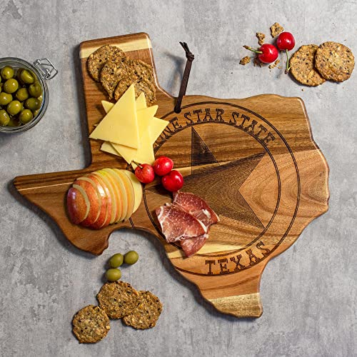 Tabla de cortar de madera con forma de Texas miniatura 2