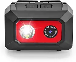 Câmera de Ação Genérico, Filmadora Esportiva HD 1080p com Suporte de Cabeça, Vermelha