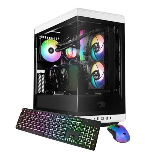iBUYPOWER Y40 White Gaming PC Computer Desktop Y40WI7N46T02 (Intel Core i7 14700KF, RTX 4060Ti 8GB, 32GB DDR5 5600 RGB (16x2), 2TB NVMe, WiFi Ready, Windows 11 Home)