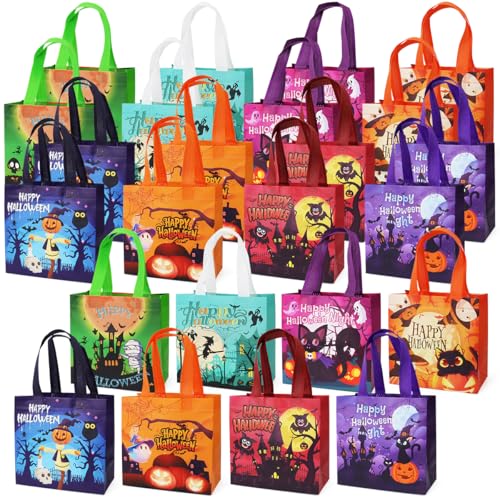 Sacs à friandises Halloween avec poignées pour une récolte festive réussie