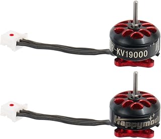 HAPPYMODEL 2PCS EX0802 19000KV 1s Brushless Motors CW CCW 1.0mm Shaft for Mobula6 HD FPV Racing Drone Frame Kits (CW)