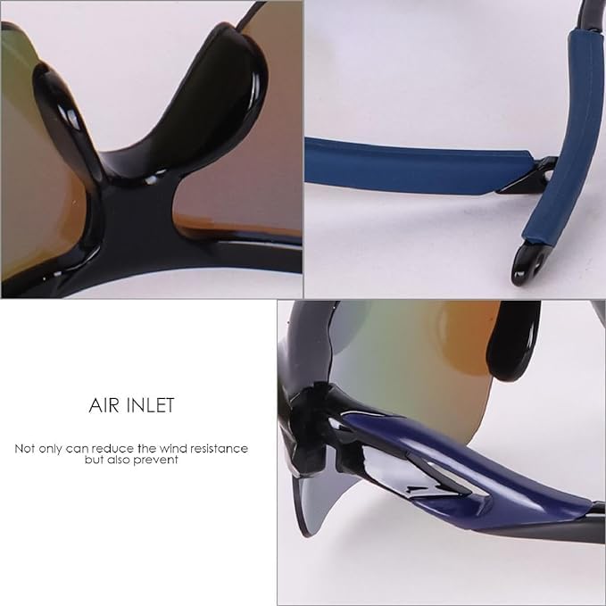 Image of Black Jones Sports Sunglasses for men and women Cycling Mountain Travelling Cricket Trekking Baseball Fishing Cycling Running Golf Motorcycle Tac Glasses UV400