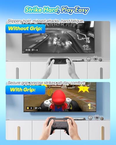 Image of Joy-Con Grips for Nintendo Switch 2 (2025), 2 Pack Joycon Accessories for Multiplayer Game Friend Family Game Night Party, Larger SL SR Triggers Ergonomic Nintendo Switch 2 Joycon Grip & Thumb Grips