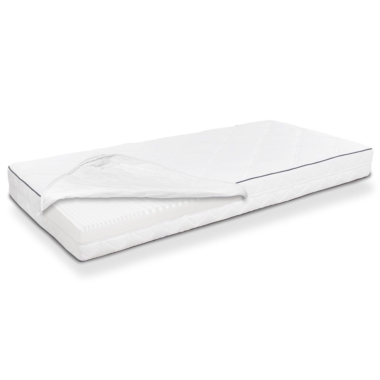 Sleezzz Superior Matratze – 7-Zonen-Wendematratze, H3/H4, 21 cm Höhe, 80 x 200 cm, belastbar bis 120 kg