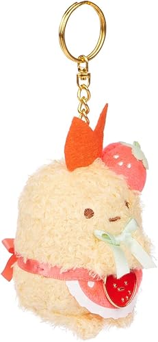 Miniatura 4 de SUMIKKOGURASHI EBI San-X Original Strawberry Series Llavero, Ebi