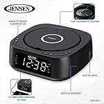JENSEN JCR-375 Dual-Alarm Clock Radio