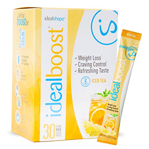 IdealBoost, Weight Loss Drink Mix Packets, Iced Tea, w/Hunger Blocking and Energy Blends, 30 Servings… IdealBoost, Weight Loss Drink Mix Packets, Iced Tea, w/Hunger Blocking and Energy Blends, 30 Servings…