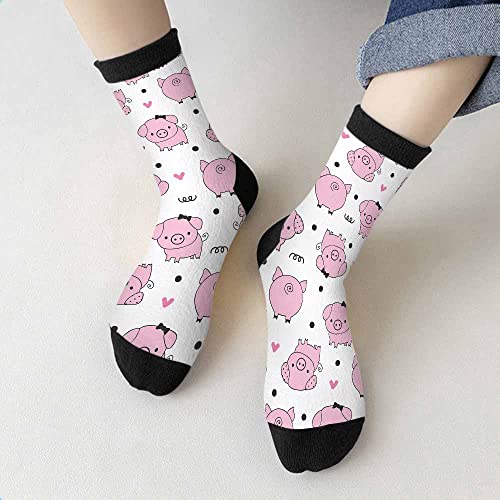 Image of Crew Socks for Woman Size 6-8 Tropical Wildlife Bright Teal Girls Socks