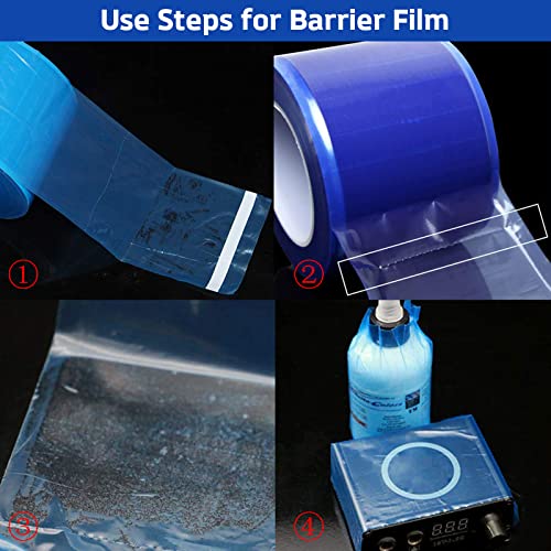 Barrier Film - Autdor Dental Barrier Film Roll 1200 Sheets Dental Film Barrier Tape 4'' X 6'' Thick Disposable Protective Pe Film With Dispenser Box For Dental Tattoo Makeup Microblading Supplies #TOP4