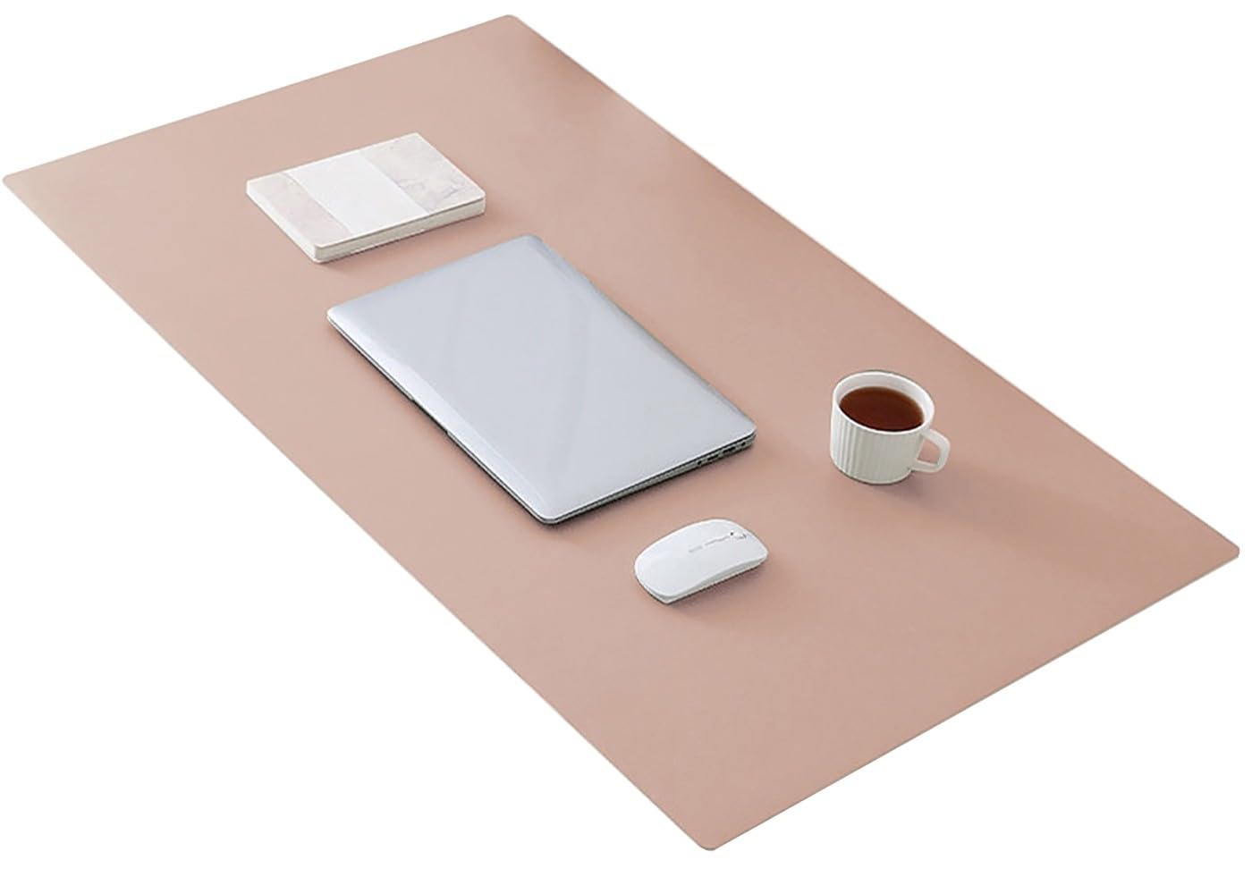 Tappetino da scrivania in similpelle per ufficio, grande, per mouse da gioco, Superficie di scrittura impermeabile e antiscivolo, per scrivania da ufficio, arredamento per la casa(Pink,160x90cm)