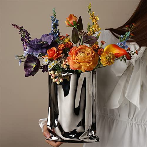 Vase en céramique de luxe léger avec pot de fleurs pour centres de table