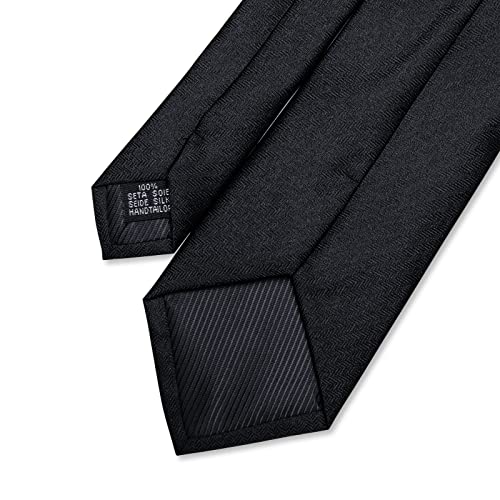 Image of YourTies Men's Neckties Striped Tie and Plaid Neckties for Men Woven Silk Tie Gold Tie Clip Set