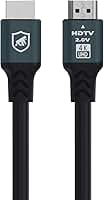 Gshield Cabo HDMI 2.0 4K UHD HDR Áudio e Video 2 Metros, Revestido em Nylon Ballistico, Survivor, Preto