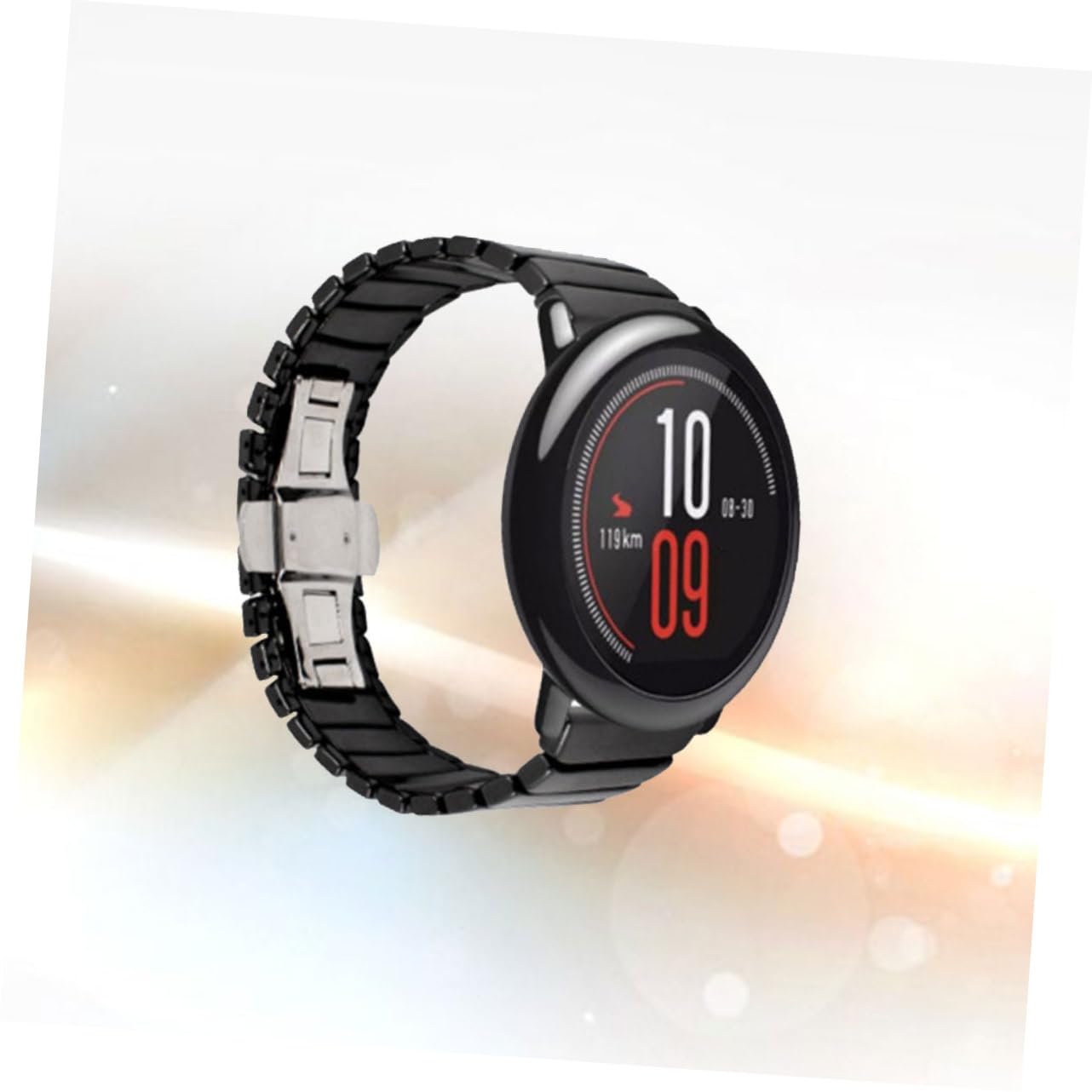 Artibetter Cinturino Orologio Ceramico 22mm Nero per Watch 1/2/2s | Fibbia in Metallo, Sostituzione per Smart Watch, Profilo Elegante Unisex