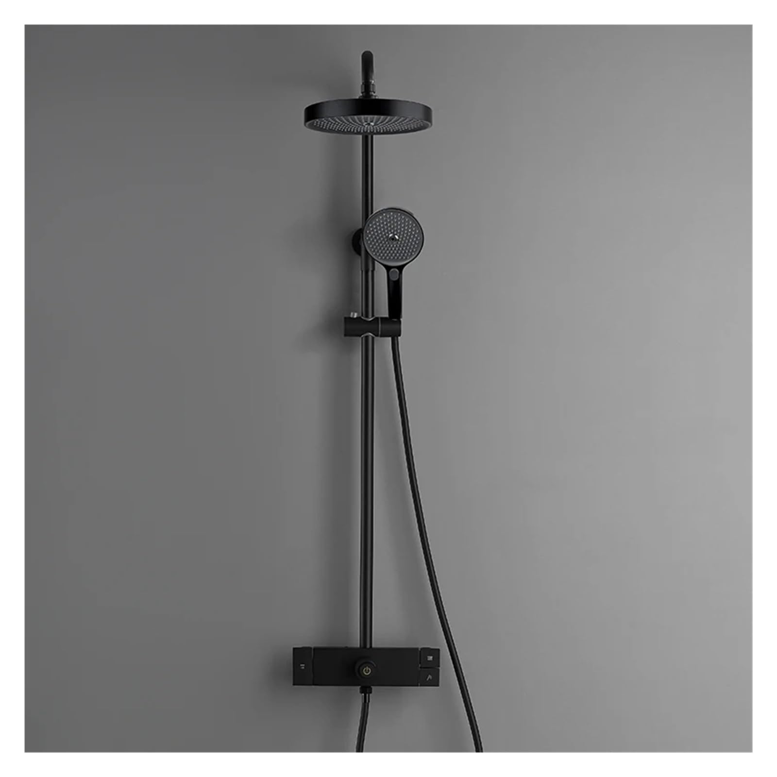 OZBMA Bathroom Shower Set Rain Bath Mixer with Hand Faucet 3-Way Rainlfall Head White Black,Sprinkler (Shower Set B1)