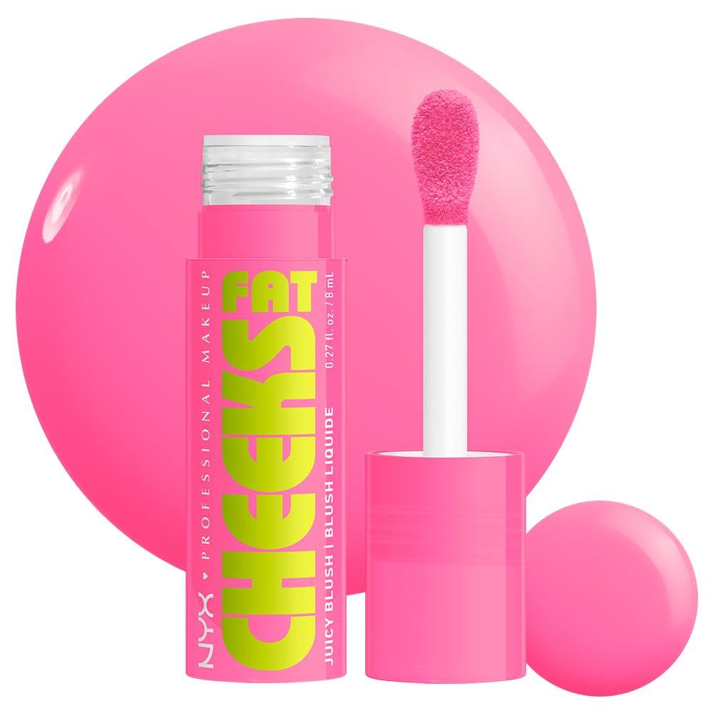 NYX Professional Makeup - Blush Liquide Illuminateur - Joues Pulpeuses et Colorées - Formule Vegan - 24H d'Hydratation - 12H de Tenue - Fat Cheeks Blush - Teinte : Dragon Fruit Drip