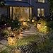 Hanging Solar Lanterns Outdoor Waterproof, 2 Pack Rattan Outdoor Lanterns, Outdoor Solar Hanging Lights, Lantern Lamp Decorations for Outside Yard Garden Pathway Porch Indoor Table Rattan Decor