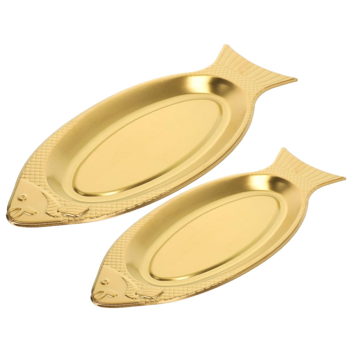 Plat à poisson NUOBESTY en acier inoxydable doré pour ne plus briser vos poissons entiers