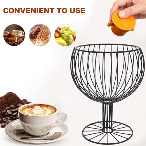 Rangement grosse capacité pour capsules expresso et porte-dosettes de café en fer noir - 7