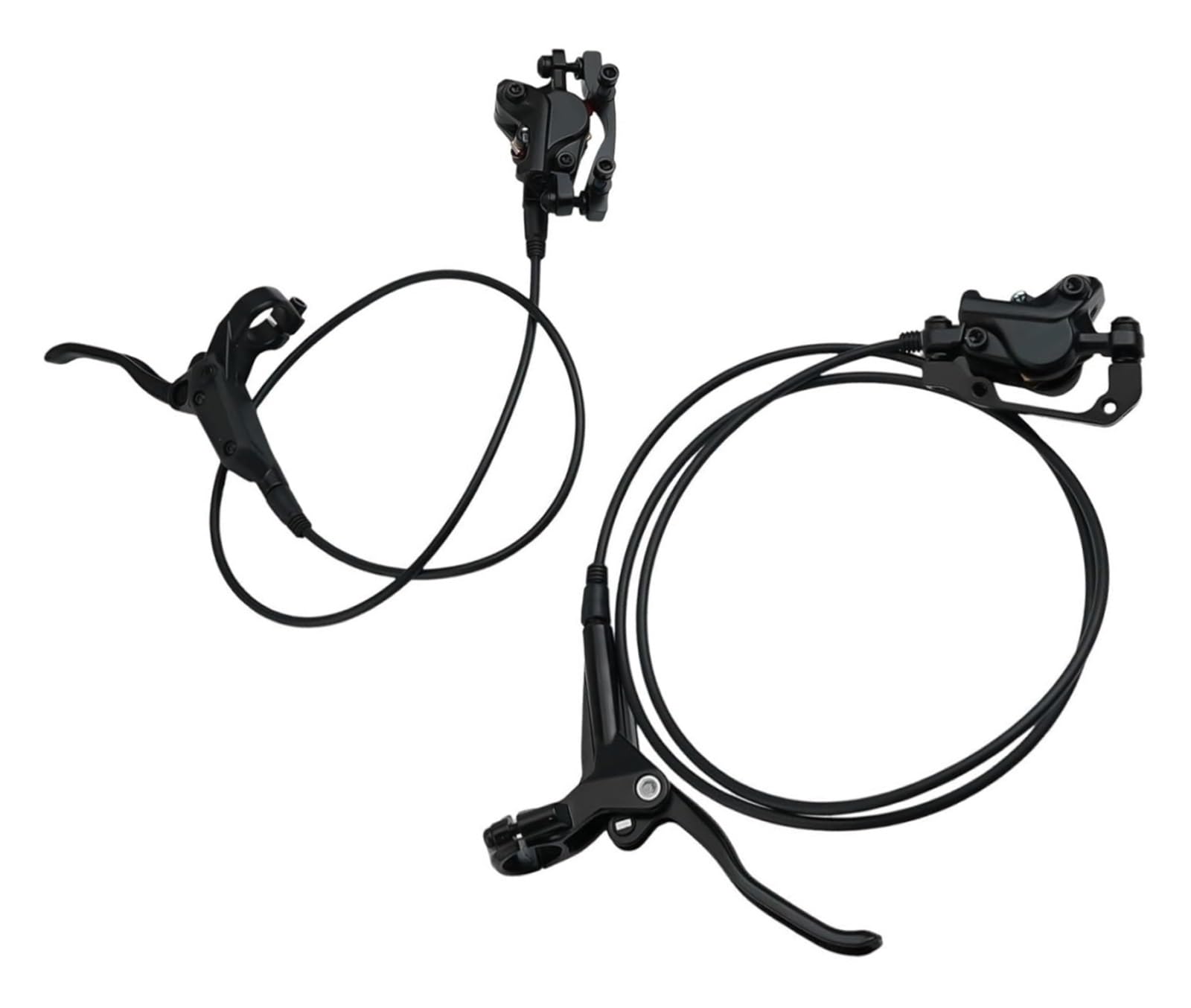 Set freni a disco idraulici for mountain bike, pinze a doppio pistone, lega di alluminio integrata, anteriore 850 mm posteriore 1350 mm for bicicletta MTB