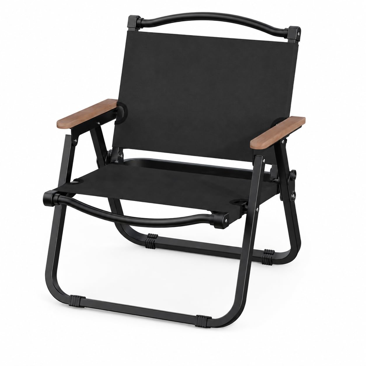 Outdoor Carbon Steel Folding Chair and Table Set, Portable Picnic Camping Beach Chair with Armrests, Kermit Style | Camping Furniture | Camping & Hiking | Outdoor Sports-picture-13