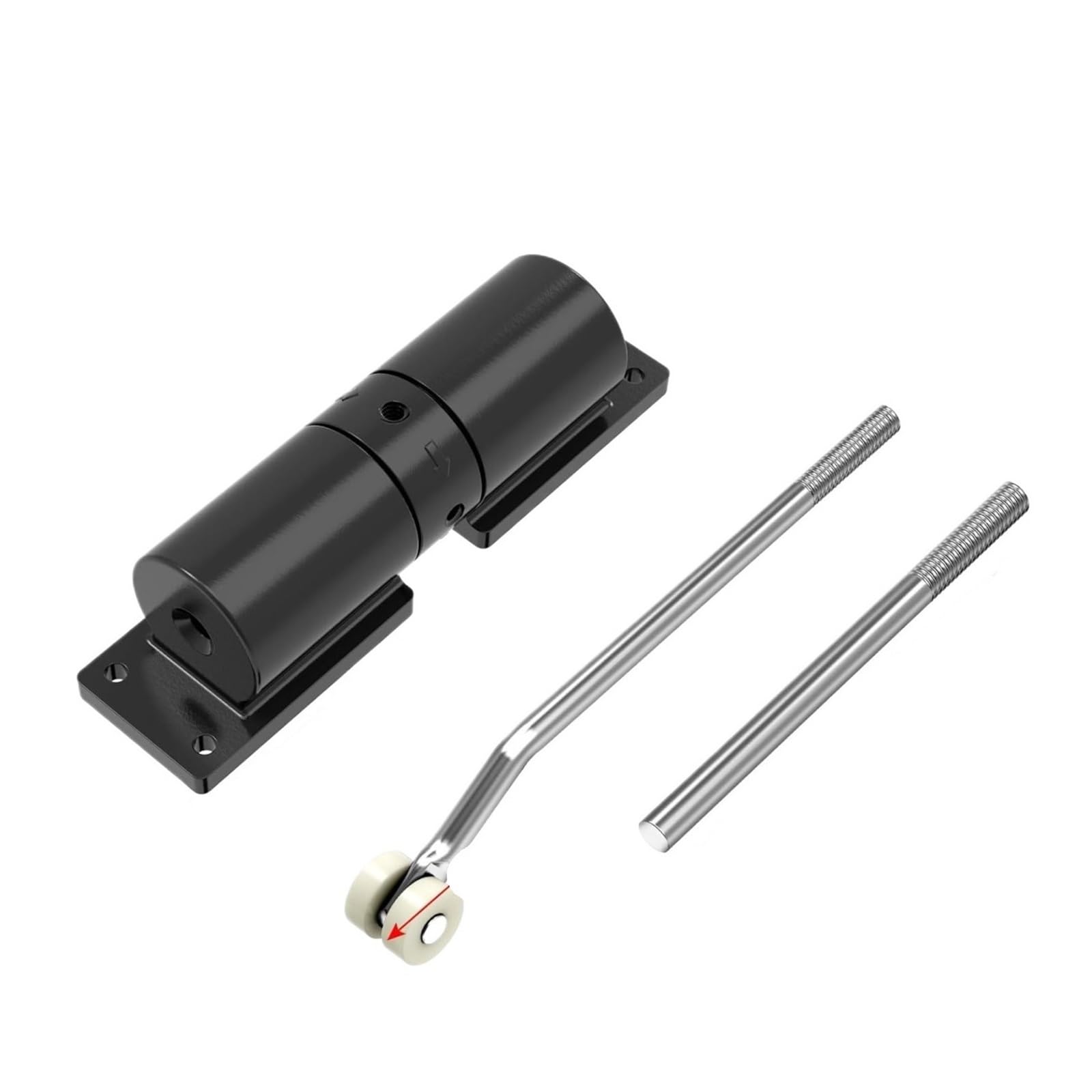 Chtkagv Black Adjustable Hydraulic Automatic Door Closer Buffer