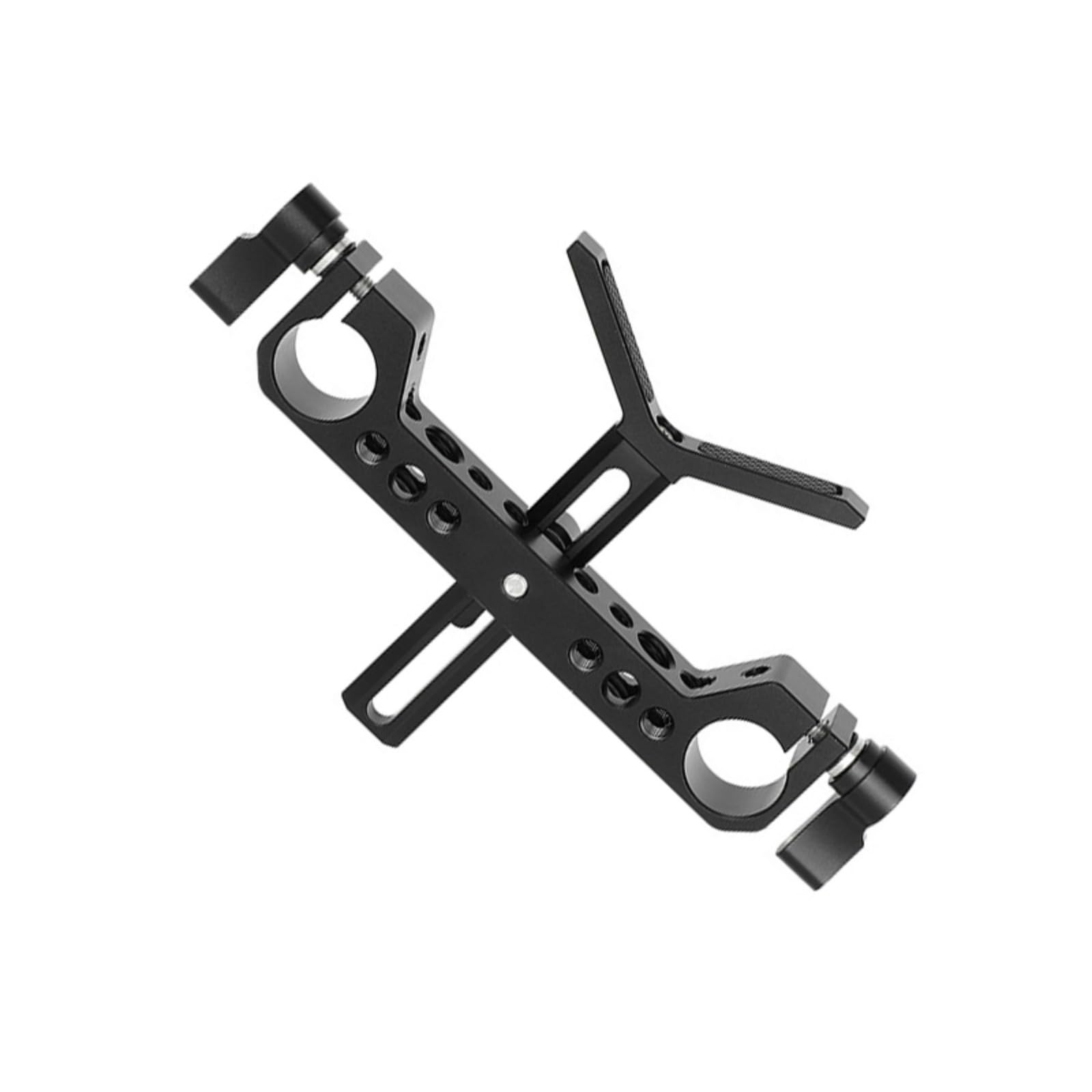 Supporto per obiettivo fotocamera con staffa di supporto per morsetto da 19 mm per proteggere i kit di spalla per la fotografia