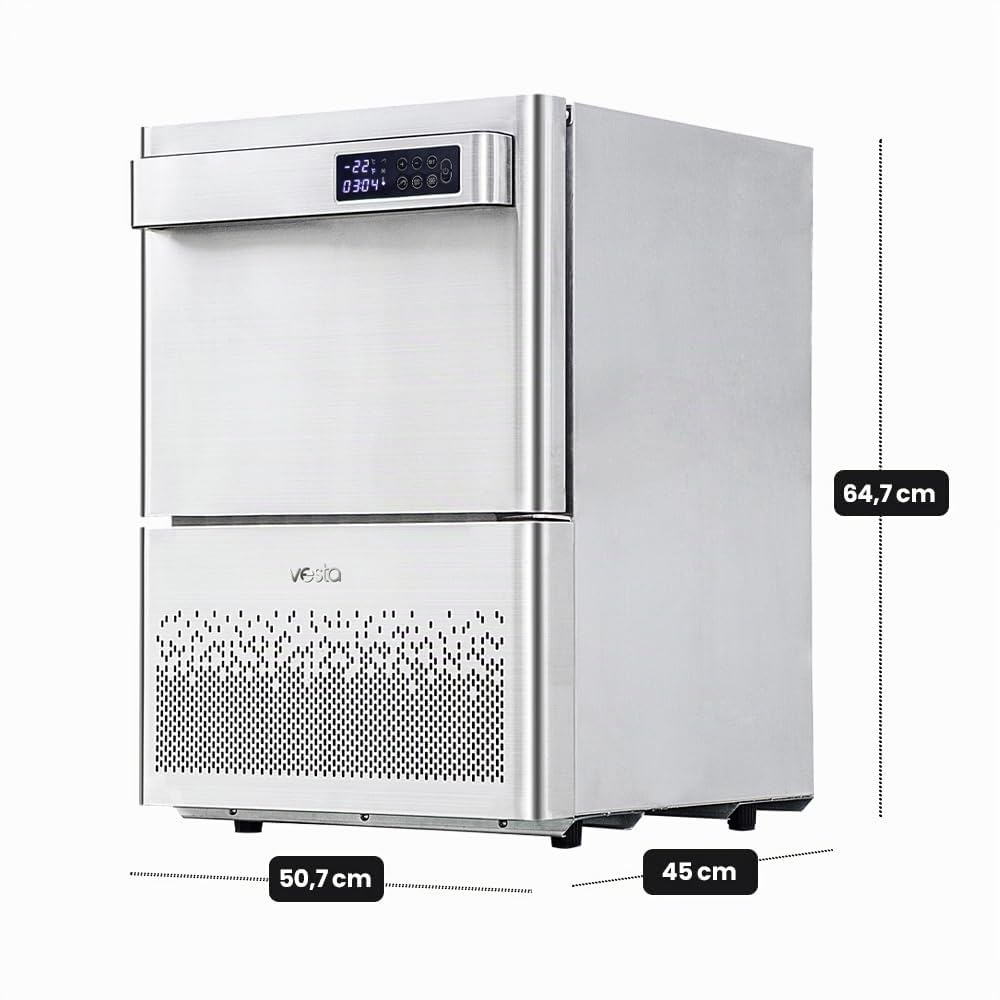Vesta Precision Abatidor de Temperatura Compacto BF100 con Capacidad de Carga 2 Bandejas - GN 1/2 | Hasta 4kg de Producción | Arcón Congelador para Enfriar y Congelar Alimentos en Tiempo Reducido