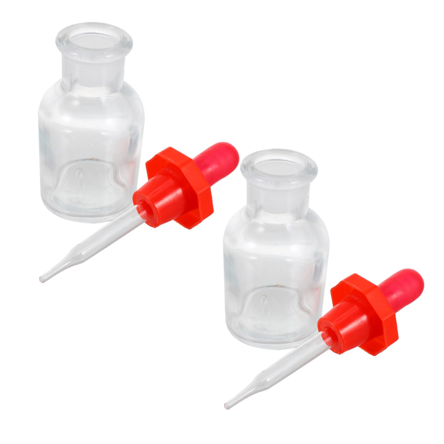 VALICLUD Plastic Cap Drip Bottle Set Alkaline Dropper Bottles for Essential Oils Reusable