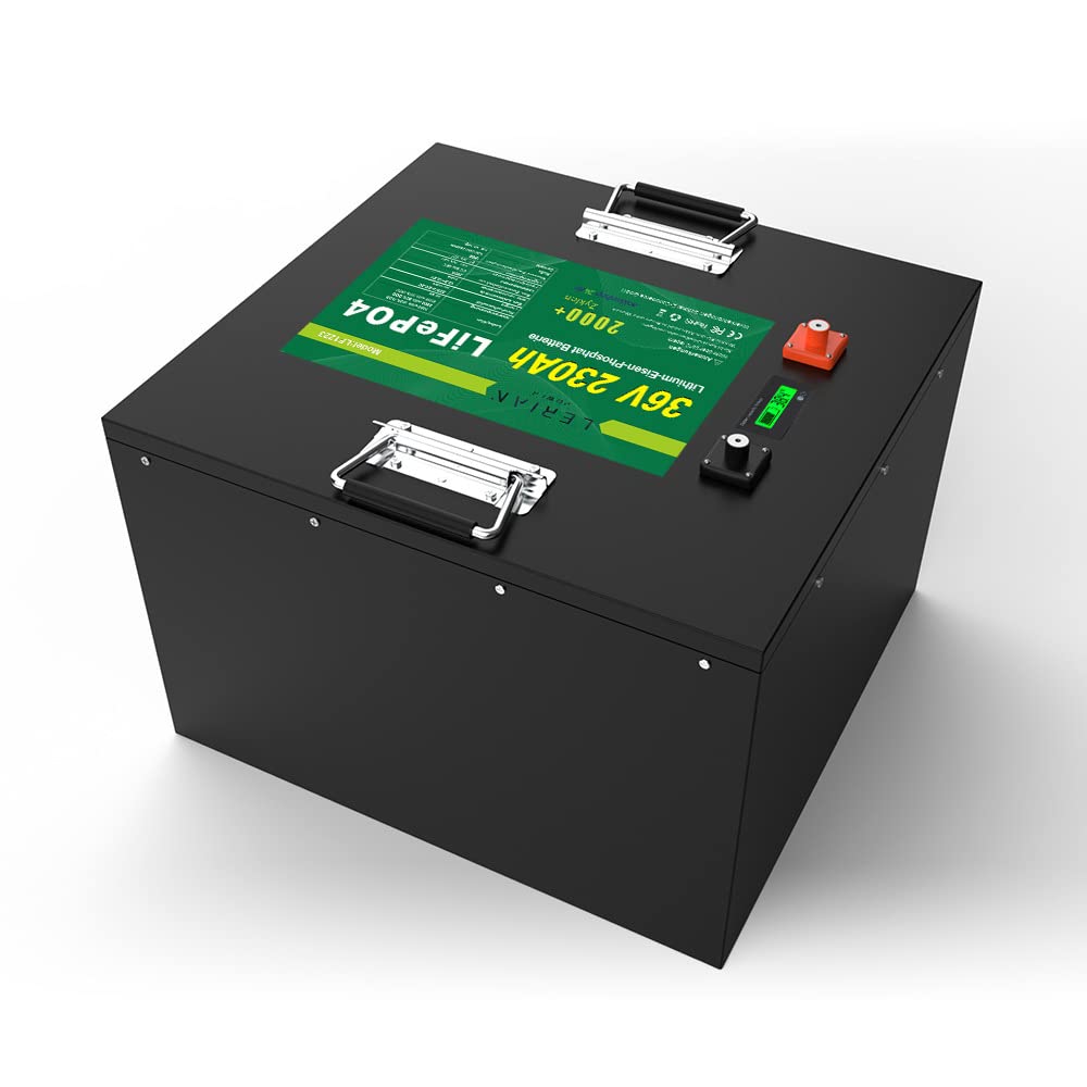 LiFePO4 - Batteria 36 V, 230 Ah, 200 A, 8280 Wh, al litio, per modellismo, campeggio, barca