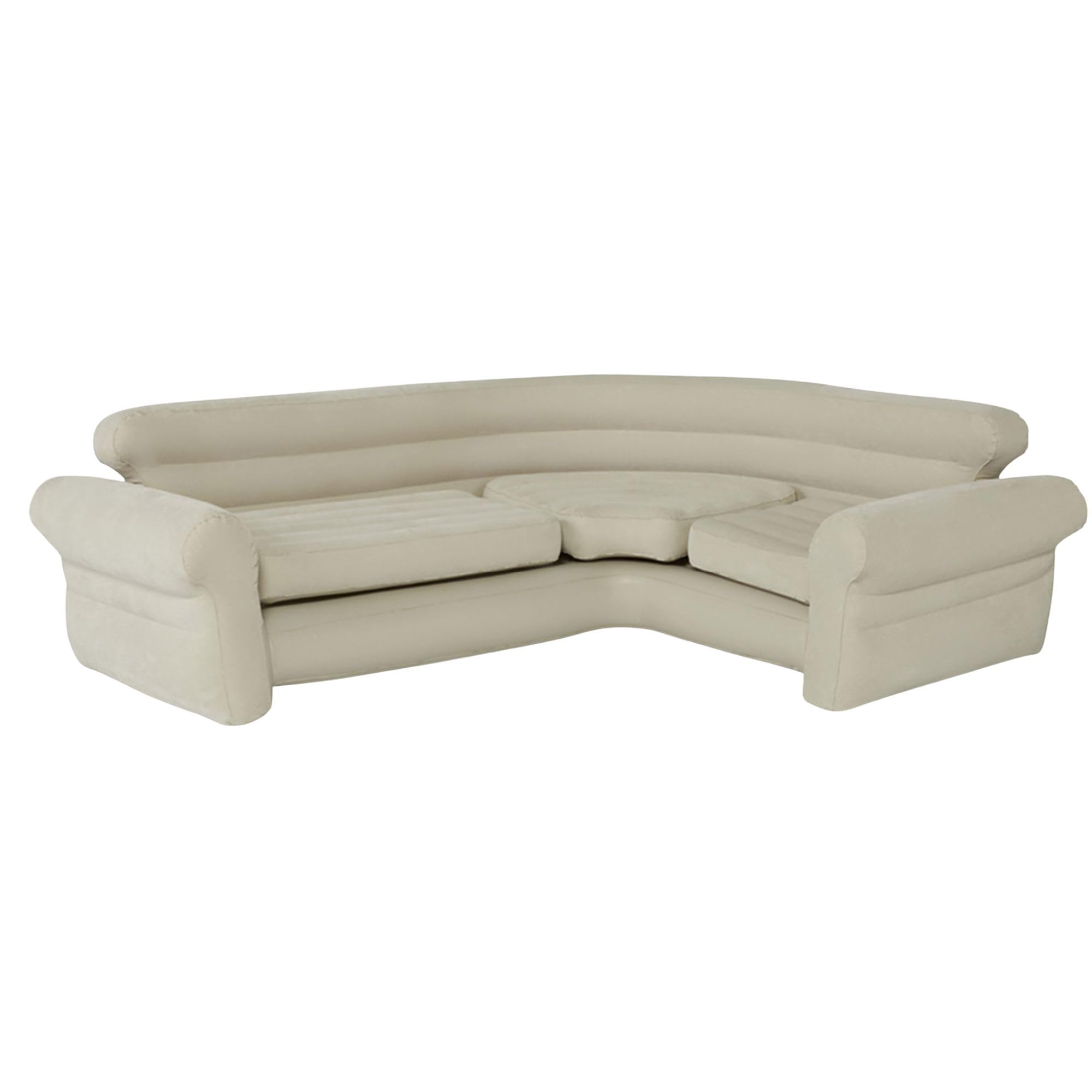 Intex Inflatable Corner Sofa, L-Shaped Couch with 880 lb. Weight Capacity, 2-in-1 Valve for Easy Indoor Setup, 101 x 80 x 30.-image-26