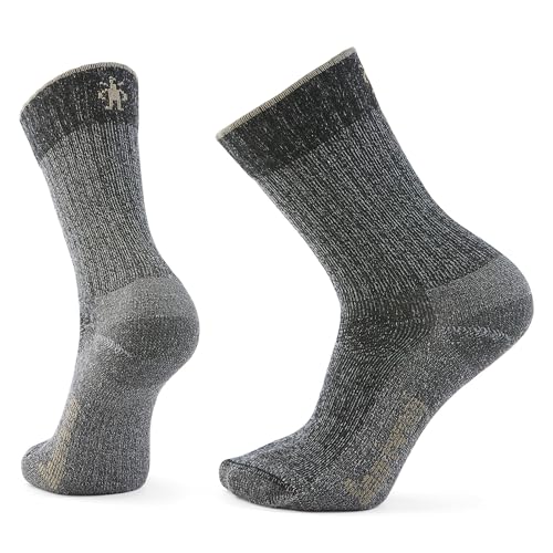 Smartwool Unisex Hike Classic Edition Light Cushion Second Cut Crew Socks, Charcoal, Large