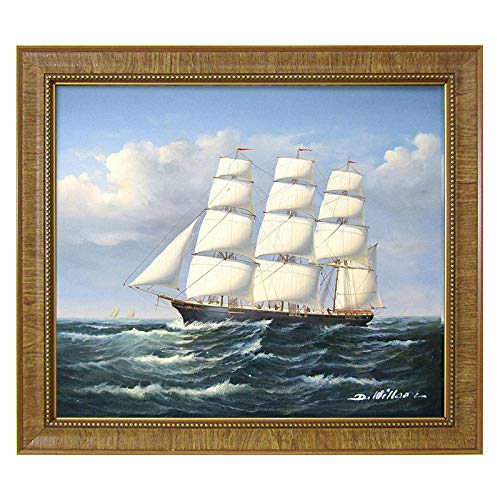 Amazon.co.jp: ドイル・ウィルソン『セイルを広げて進む帆船(F10号