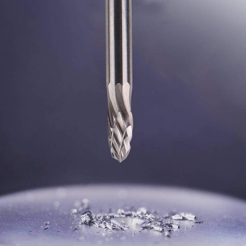 Frez obrotowy SPTA 20 szt., frez z węglika wolframu, stal obrotowa, diamentowe, narzędzie obrotowe z prętem 1/8 cala (3 mm), do samodzielnego wykonania stolarki, rzeźbienia, grawerowania, wiercenia w