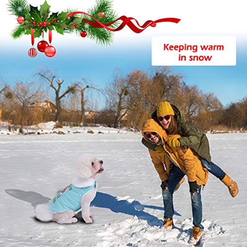 DECDEAL Cachorro Casaco de inverno Roupas Cachorro Roupa de inverno para filhotes Presente de Natal