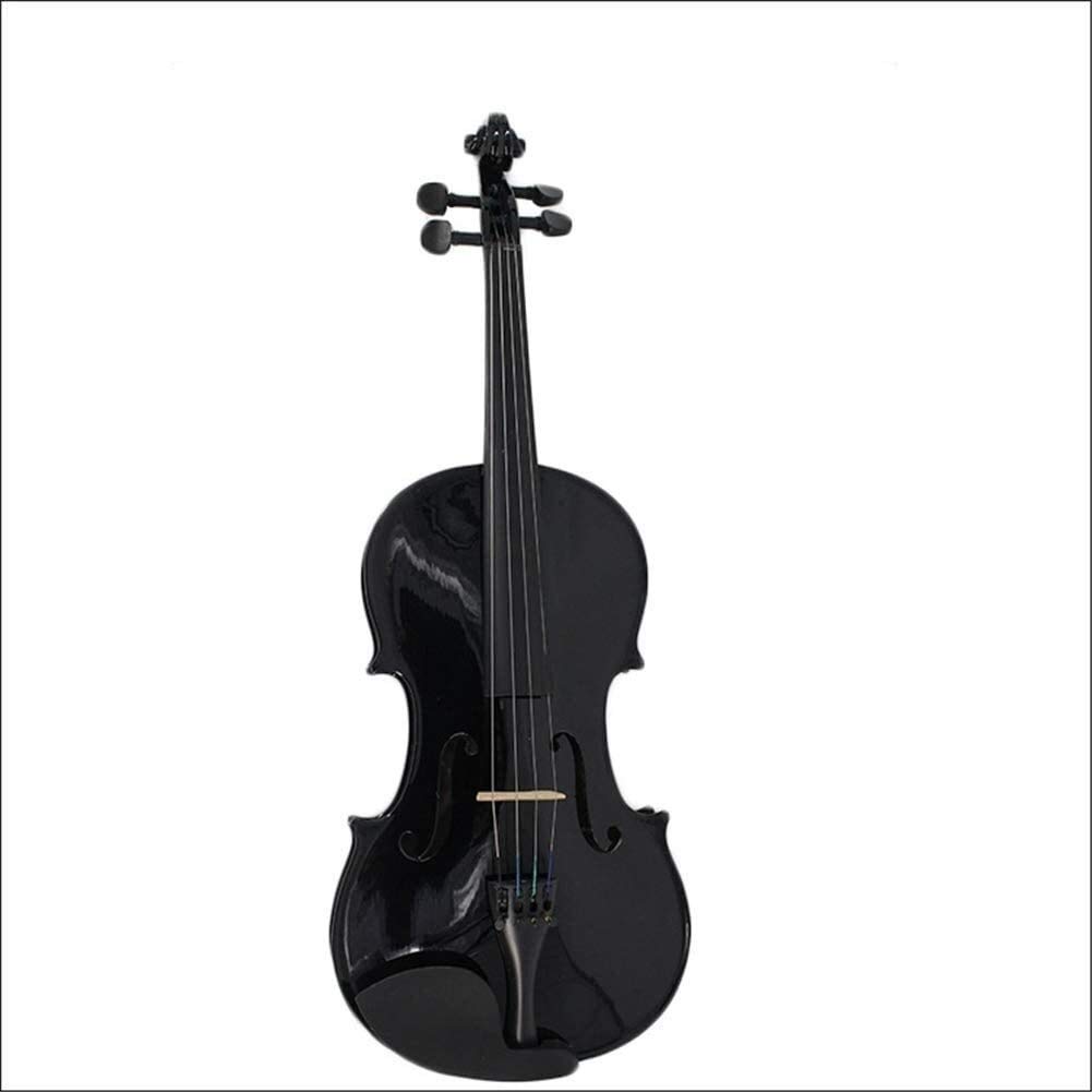 Violino Standard da Studente, per Principianti, Night Hot Compensato Violino Nero Tiglio Piastra a Pressione Studente Pianoforte Classico Violino Studente Principiante Adulto (Size : 1/2)