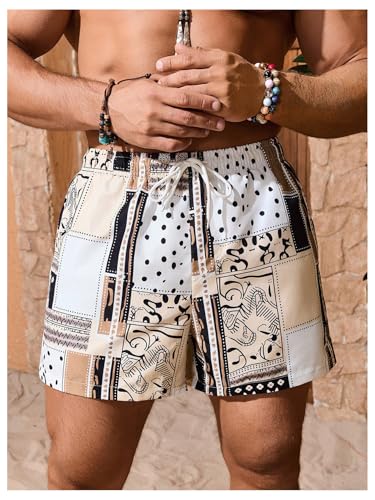 SHENHE Men's Swim Trunks with Compression Liner Bathing Suit Quick Dry Board Shorts Swimwear4