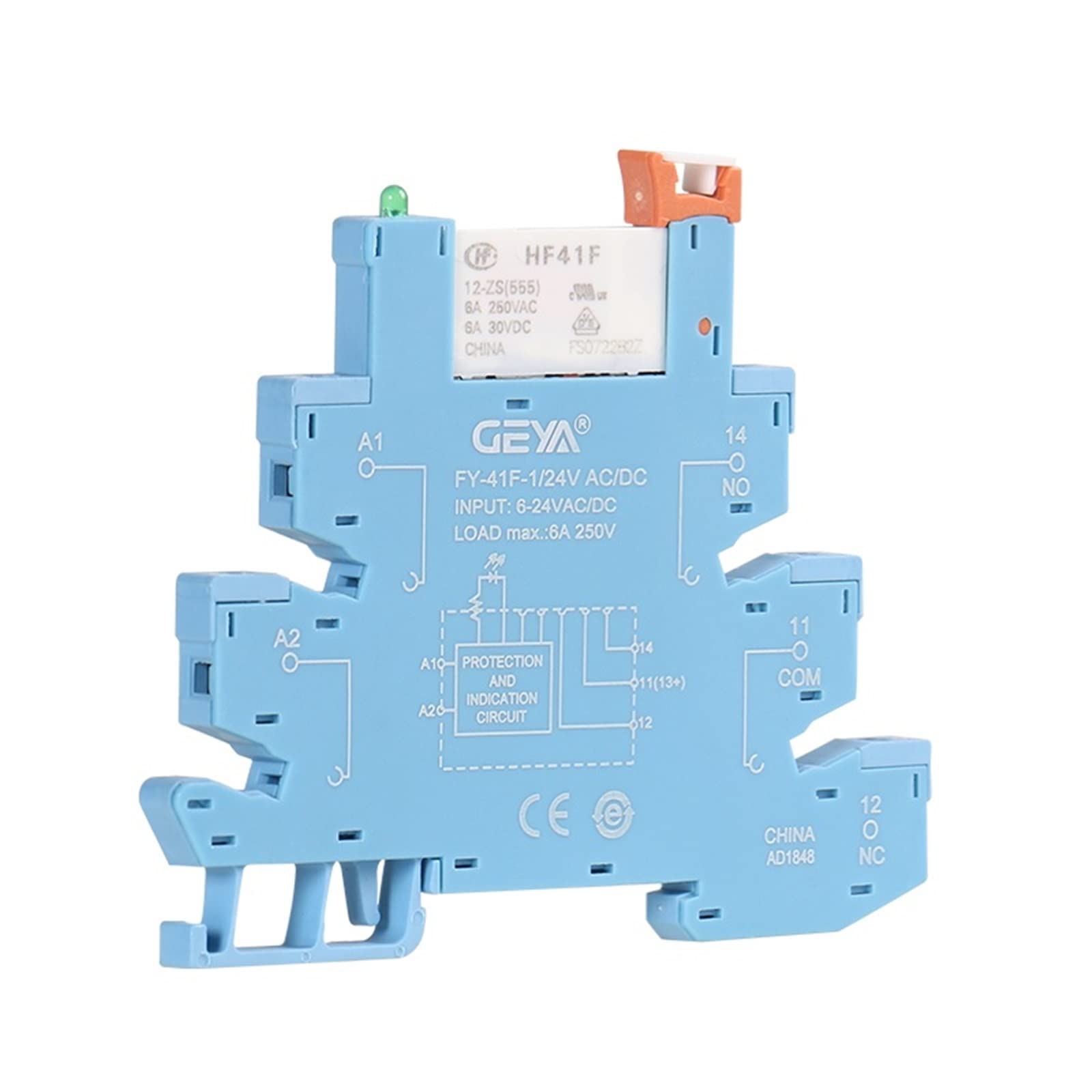 SRSI-24AC/DC | IMO RELAY SOCKET (BASE) FOR ETS RELAYS 12-24VDC T35 DIN