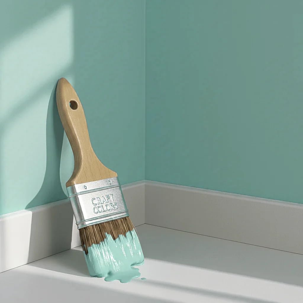 Craft Colors® 5L hochwertige Wandfarbe edelmatt, Kreidefarbe made in Germany, DESIGN Collection No. 502 Prinzenblau/Babyblau