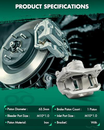 Image of SCITOO Front Brake Calipers With Bracket 19B2880 19B2881 Compatible For Nissan For Murano 2003-2007 2009-2011