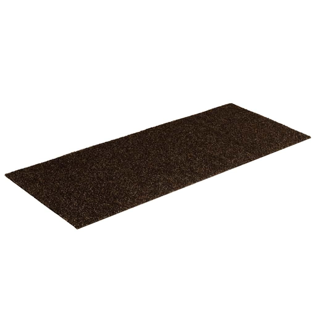 Maty na schody samoprzylepne 15 sztuk 60 x 25 cm brązowe prostokątne