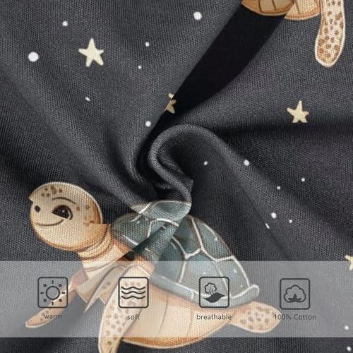 Wusikd Turtles Stars Boys' Underwear Cotton Galaxy Boys Briefs Soft Toddler Underwear 2T3